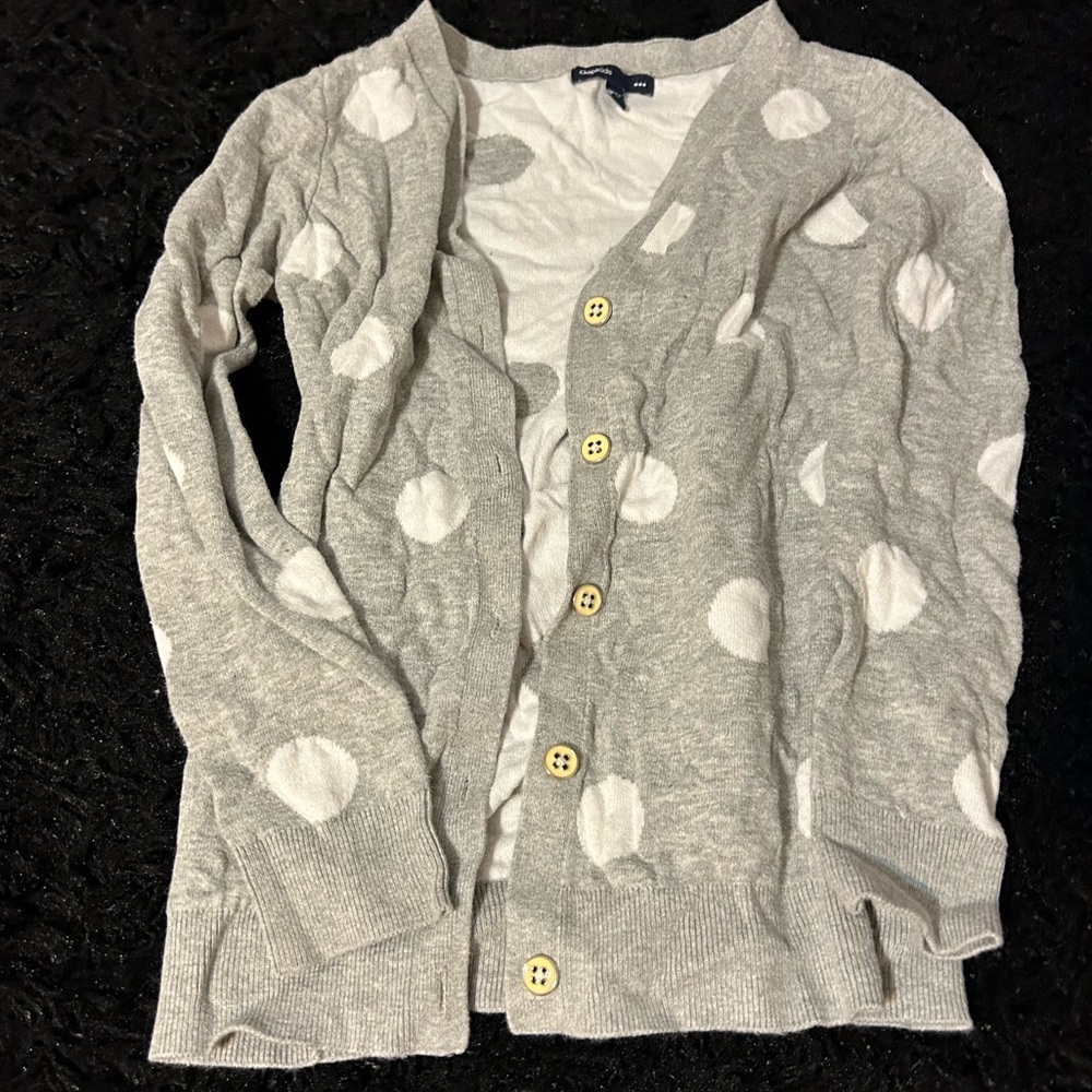 Size 8 GIRLS GAP Factory Polka Dot Cardigan A3